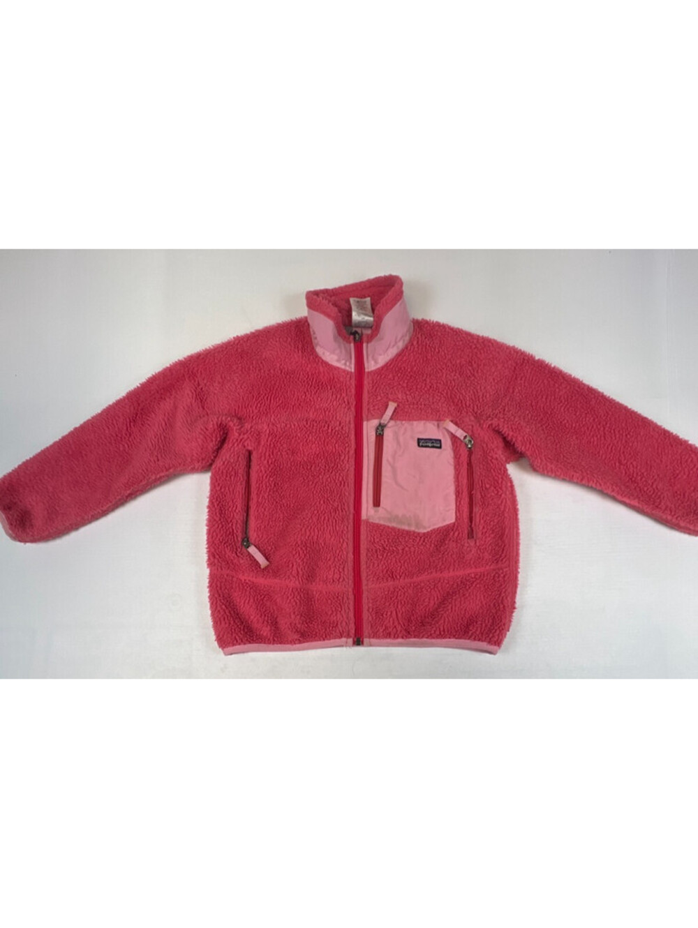 Patagonia Kids Girls Pink Retro-X Fleece Full Zip Jacket Size Small